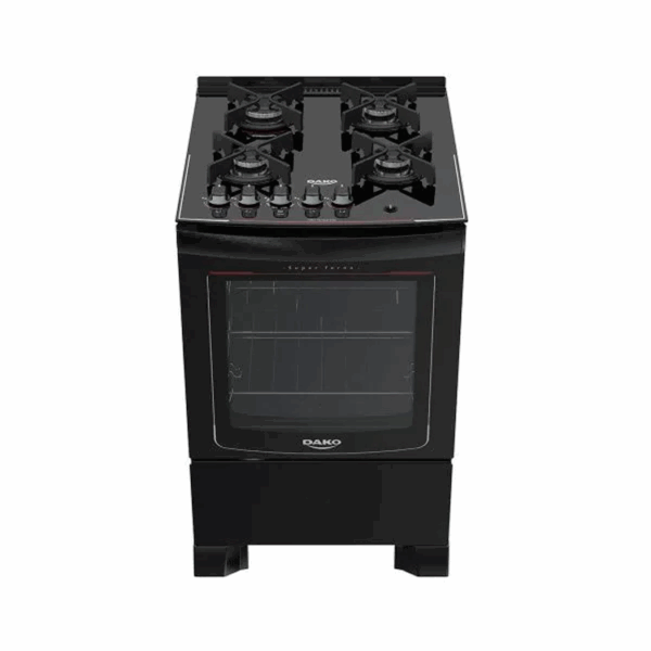 Cocina de Piso 4H agile Up Glass negro Dako