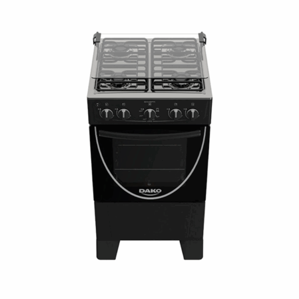 Cocina Dako 4H negro mesa inox Dakota - 300001324 c/ee c/grill
