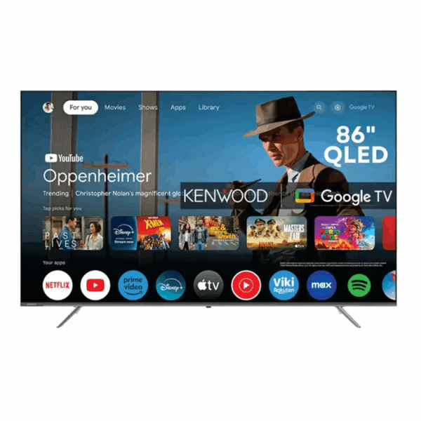 TV Kenwood 86” QLED 4K Ultra HD Google TV