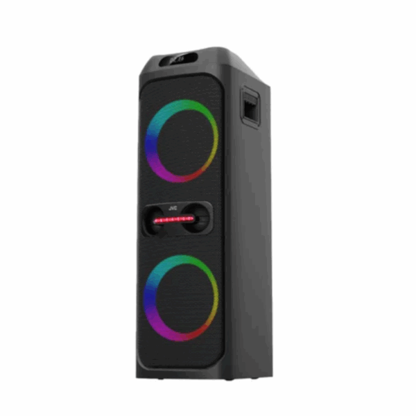 Torre de sonido JVC double party de luces led bluetooth